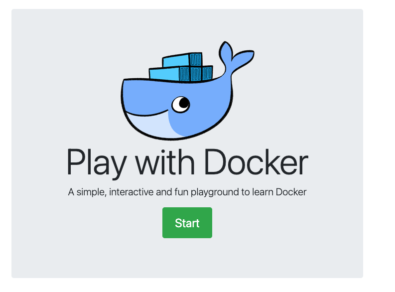 play with docker start